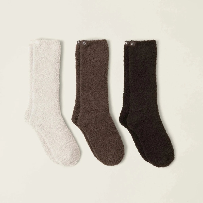 Cozychic 3 Pair Sock Set|Espresso Multi|Agate Multi|Carbon Multi