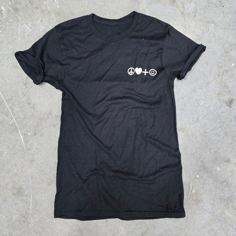 PLHC tee – Basic Black|X-Small|Small|Medium|Large|X-Large|XX-Large