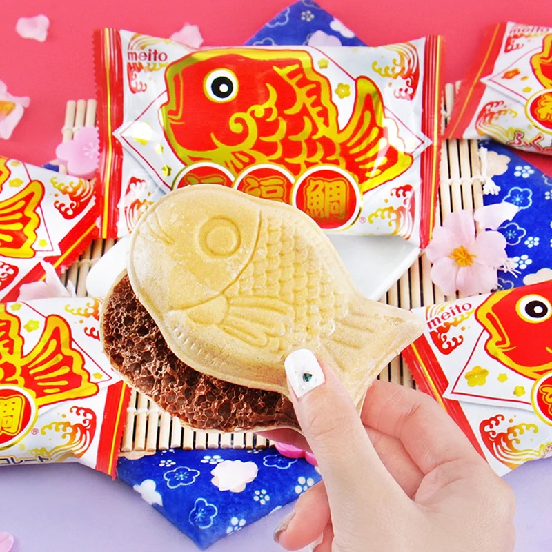 Puko Puku Taiyaki Fish Chocolate  – Red