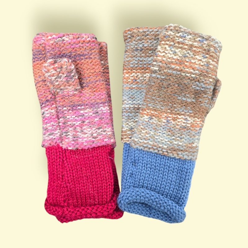 Cut Off Mittens – Marled Pattern Group