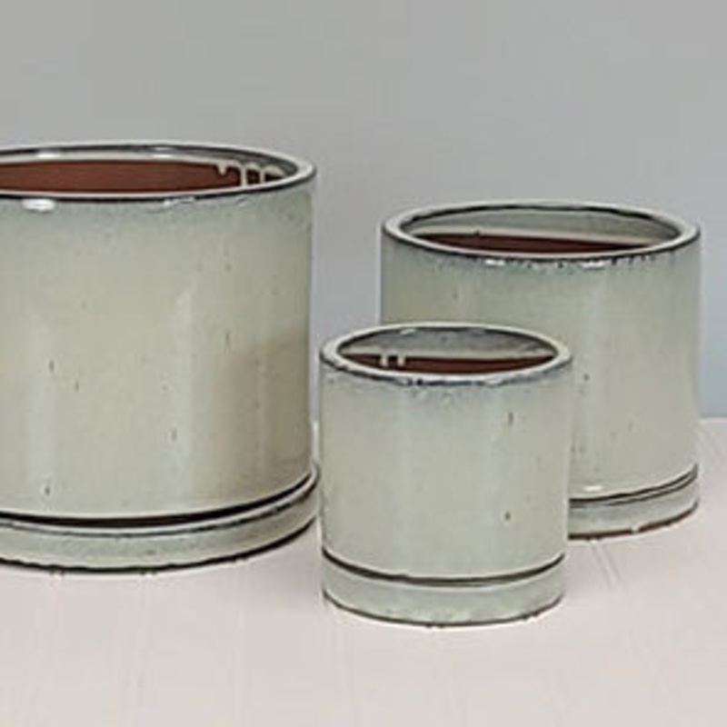 Cylinder Glazed Pot – Cream|5|7|10