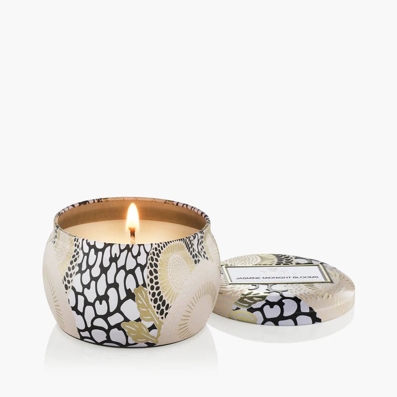 Jasmine Midnight Blooms – Mini Tin Candle