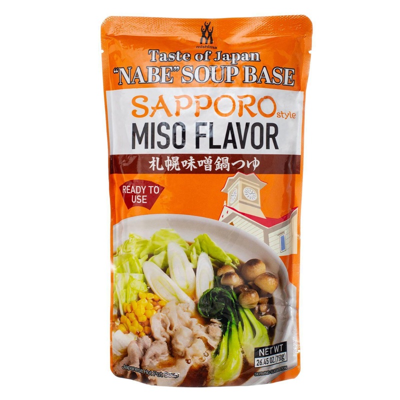 MISHIMA SAPPORO MISO FLAVOR NABE TSUYU 26.45OZ/750G