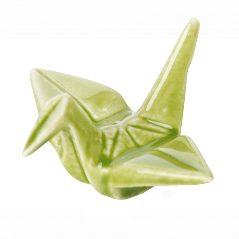 2L CHOPSTICK REST CRANE GREEN