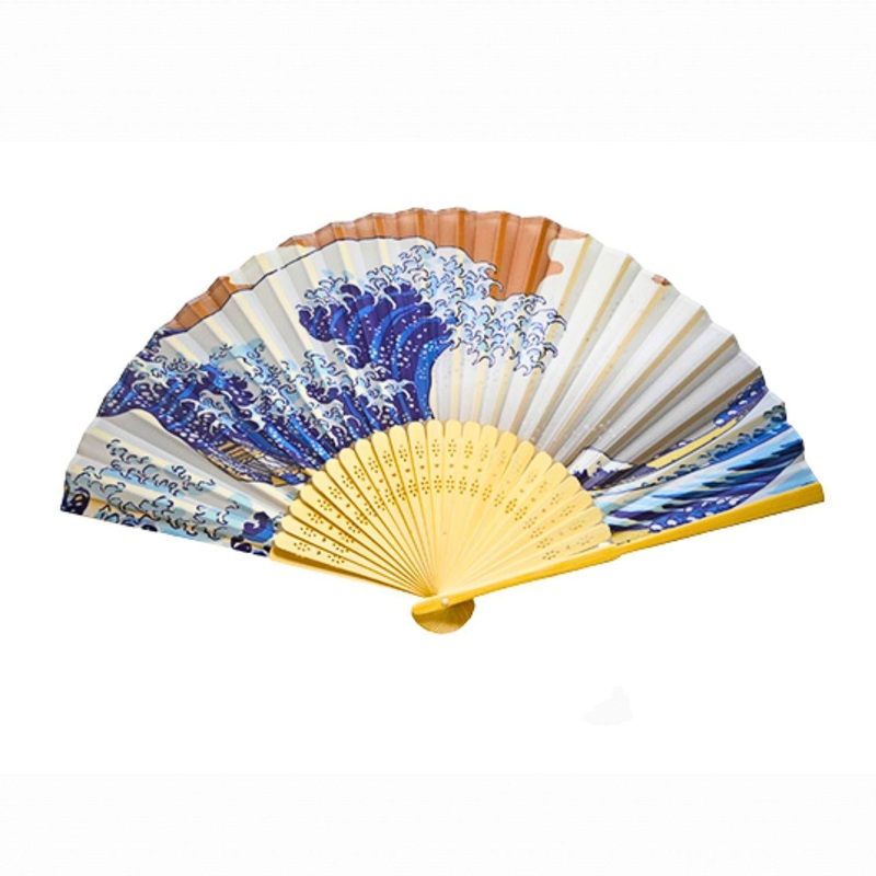 9L POLY FAN W/BAMBOO HANDLE