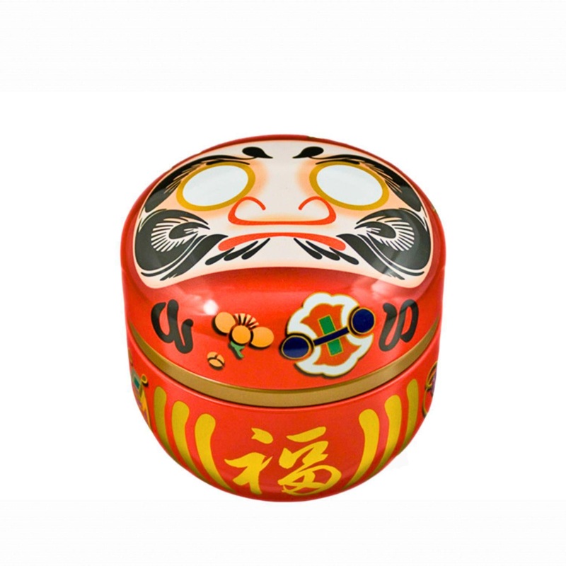 DARUMA DOLL – STAINLESS STEEL TEA CONTAINER 3.5OZ/100G