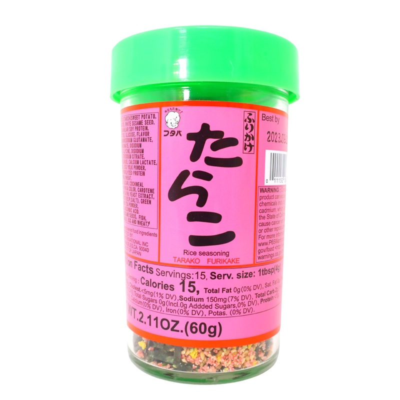 EXPIRING ON 7/18/2025 FUTABA TARAKO FURIKAKE 2.11OZ/60G