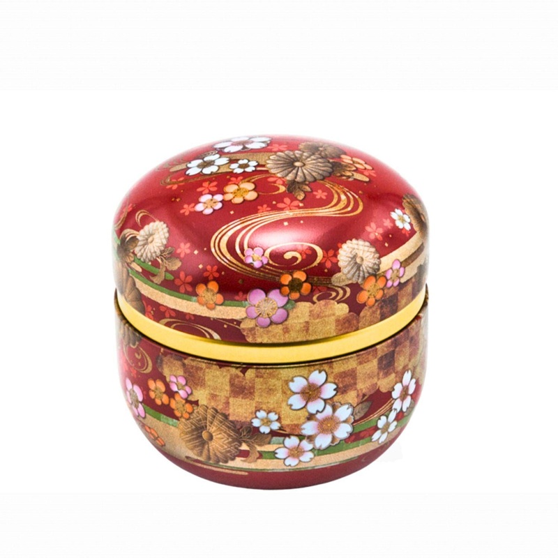 RED – STAINLESS STEEL TEA CONTAINER 3.5OZ/100G