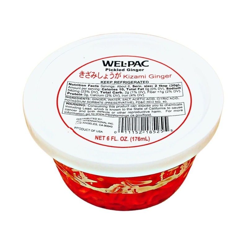 WEL-PAC KIZAMI SHOGA PICKLED GINGER 6FLOZ/176ML