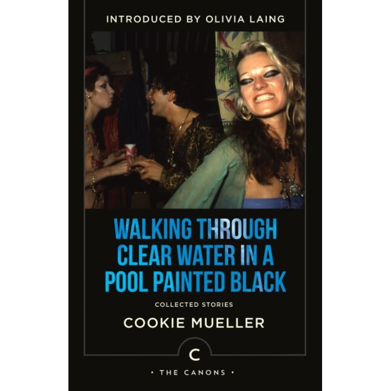 Walking Through Clear Water In a Pool Painted Black