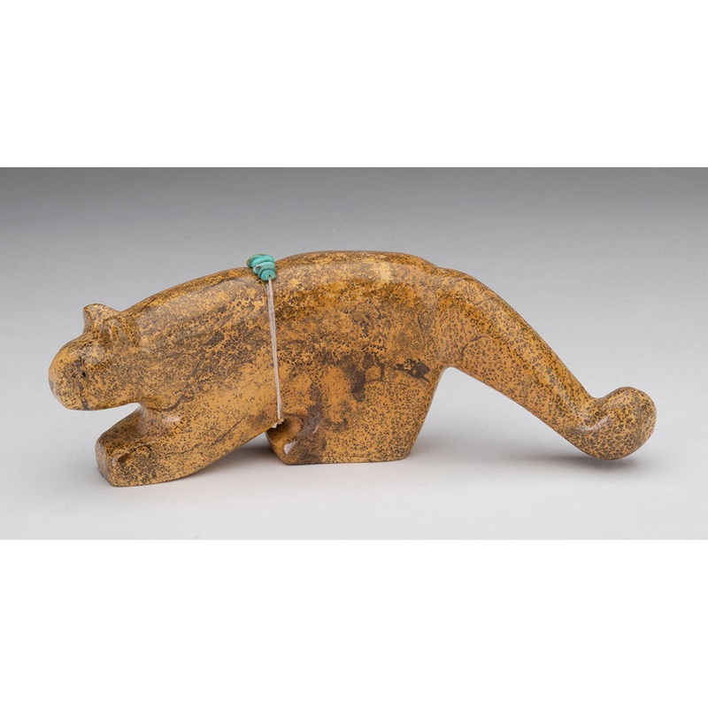 A Large Journeying Feline|Mountain Lion|Travertine