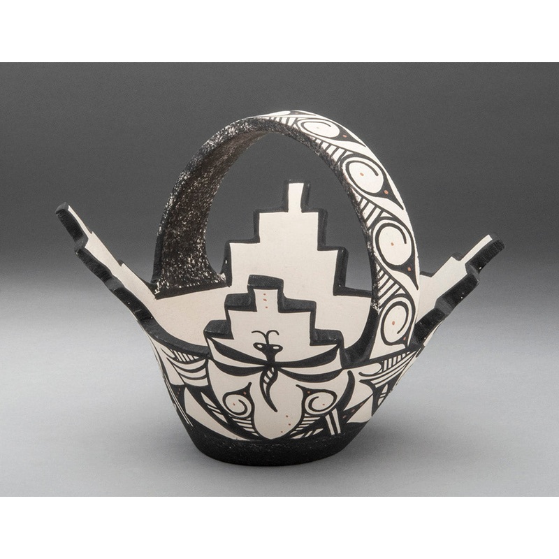 Dragonfly Cornmeal Bowl With Handle