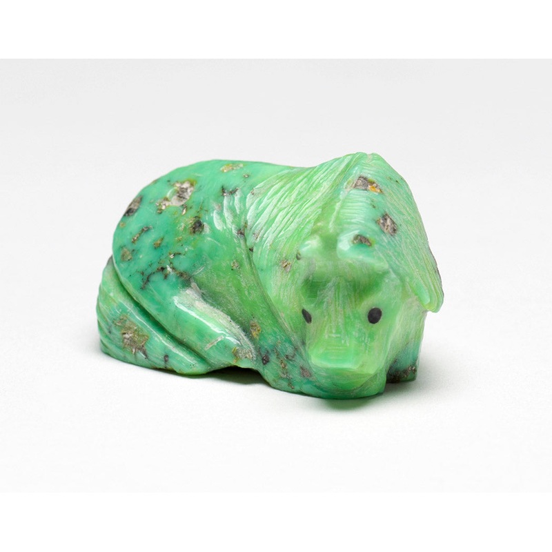 Mojave Green Turquoise Shetland Pony with Pyritic Matrix By Maxx Laate