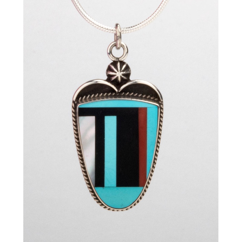 Multi-Material Inlaid Pendant