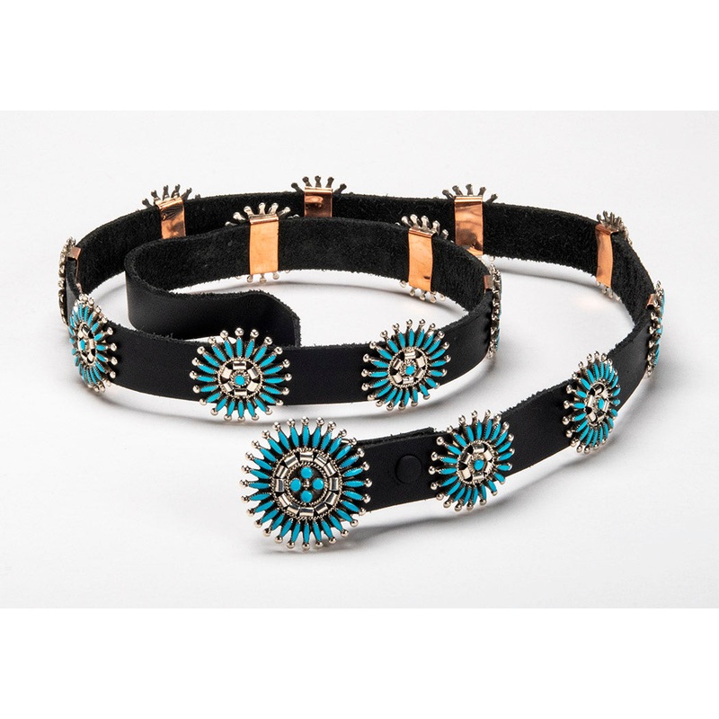 Petit Point Concho Belt