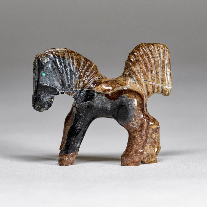 Picasso Marble Horse with a Flying Tail By Bryston Bowannie