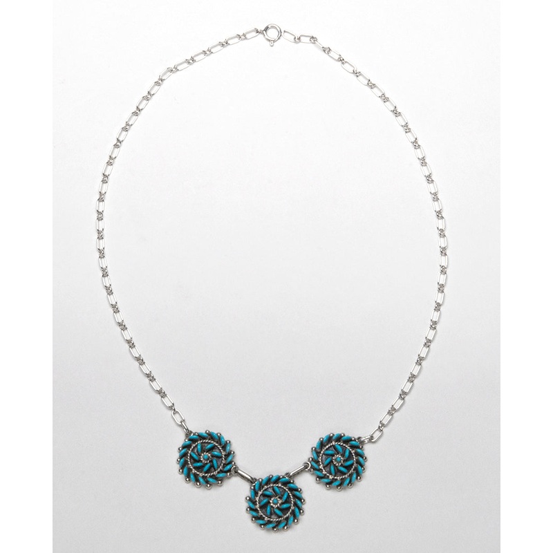 Sleeping Beauty Turquoise Petit Point Necklace