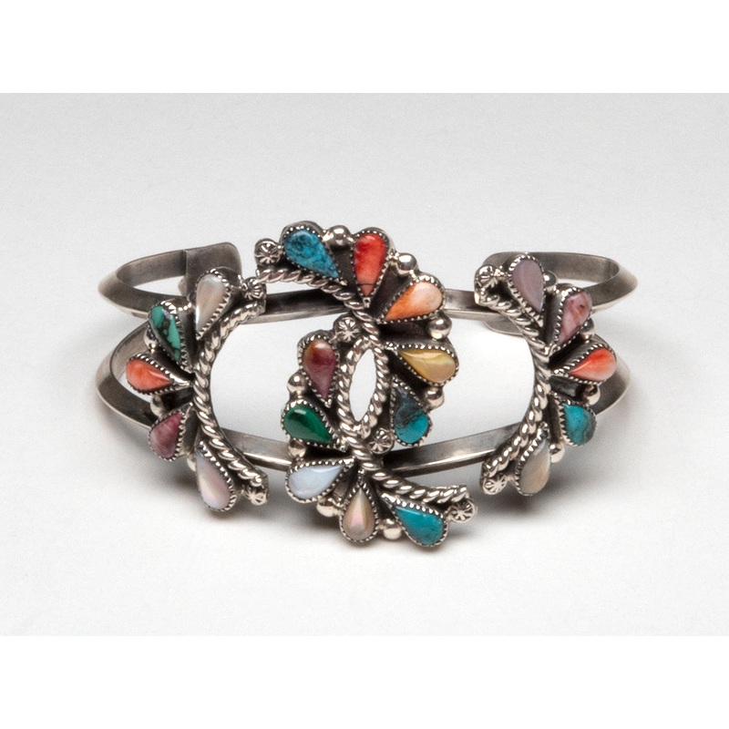 Spectacular Cluster Work Cuff Bracelet
