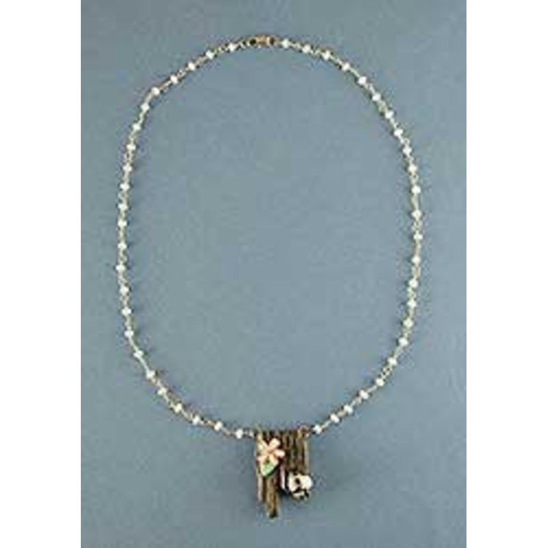 Thoughts of Spring Necklace|Bee|Mother of Pearl