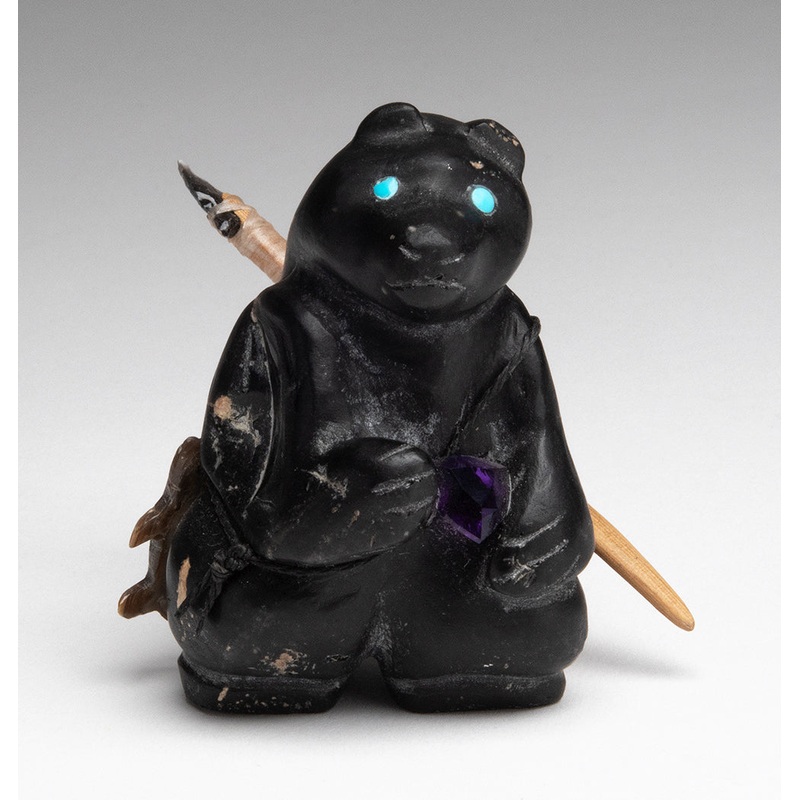 A Hunting We Will Go Obsidian Bear With Amethyst Prize