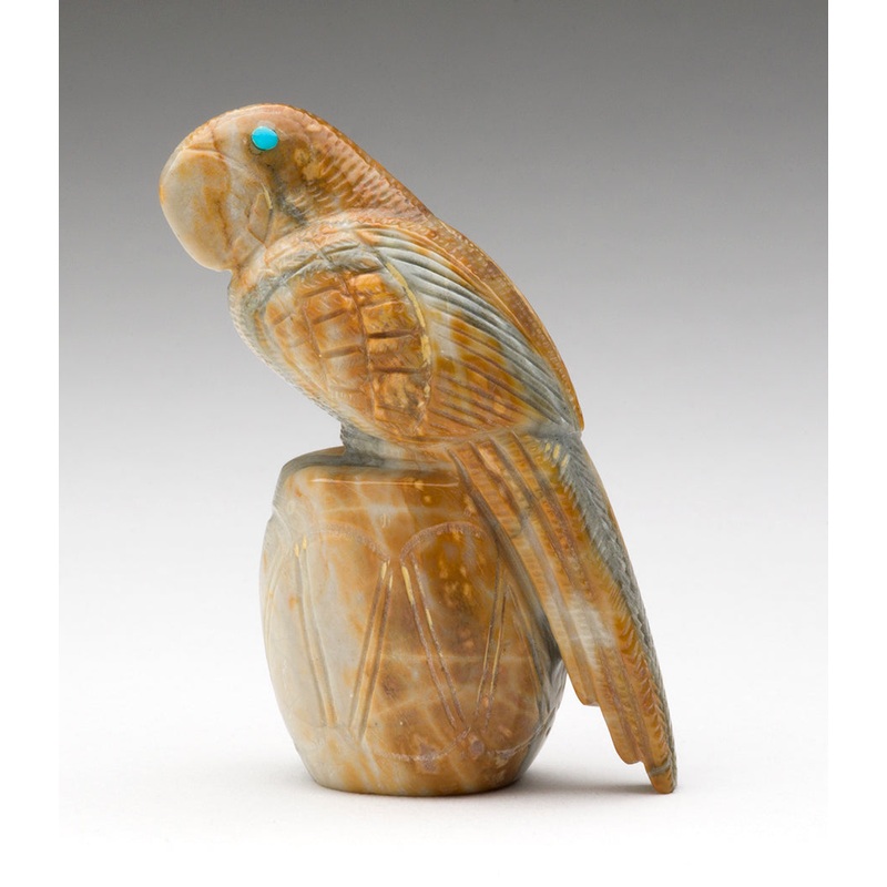 A Perched Parrot On A Drum|Parrot|Picasso Marble