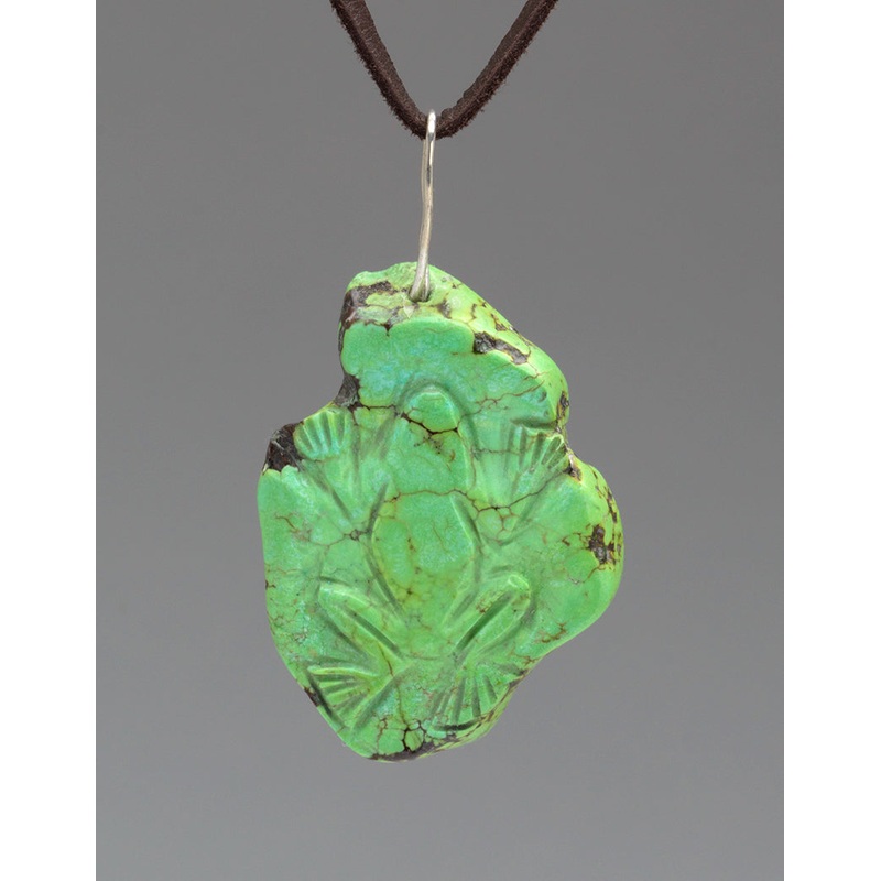 Amphibian Pendant Of Gaspeite|Frog|Gaspeite