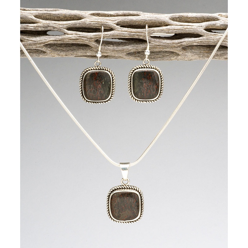 Dinosaur Lover’s  Pendant and Earrings