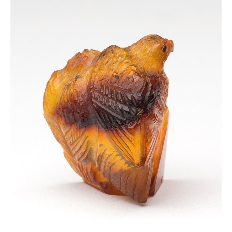 Eagle & Eaglet Of Glowing Amber