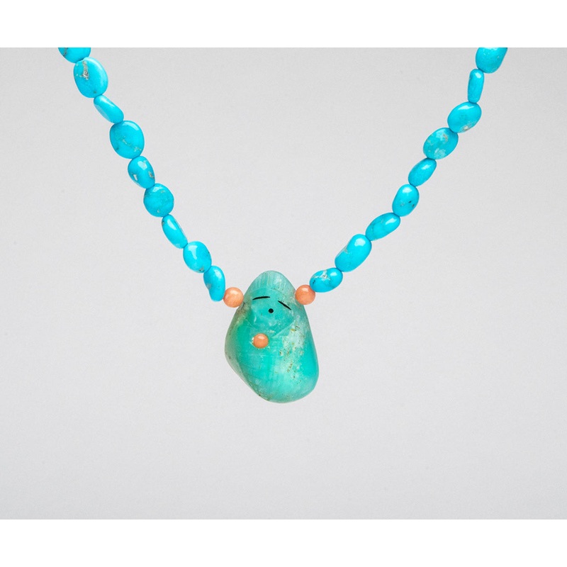 Peruvian Opal & Turquoise Corn Maiden Necklace