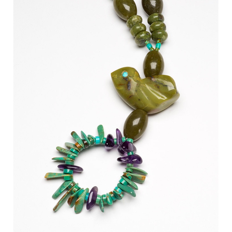 Serpentine Love Bird Necklace