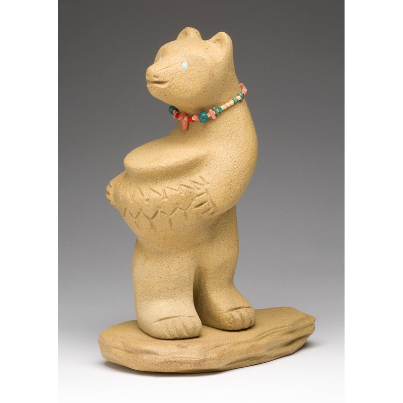 Standing Bear Makes Offerings|Bear|Sandstone