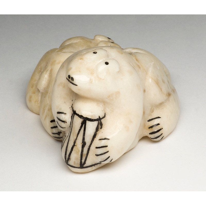 Two Young Bears With Drum|Bear|Alabaster