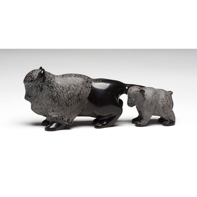Bison Bodyguard & Calf|Bison|Marble