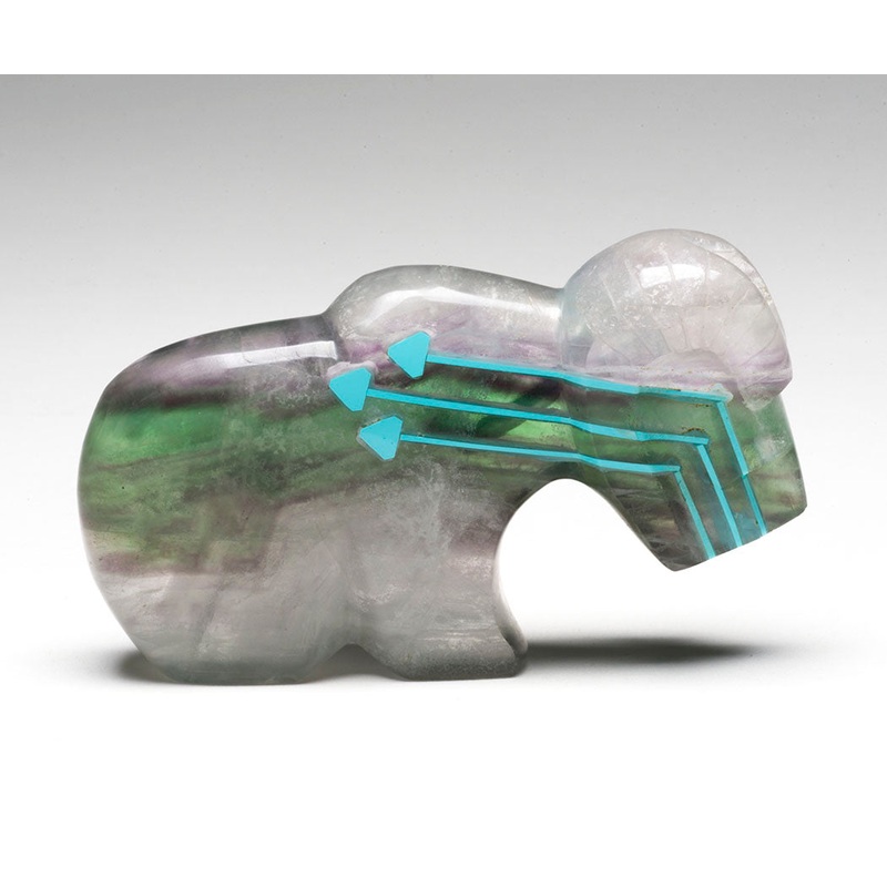 Ready To Spar Ram|Ram|Rainbow Fluorite