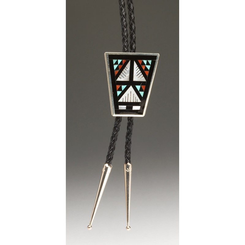 Stone To Stone Inlaid Bolo Tie