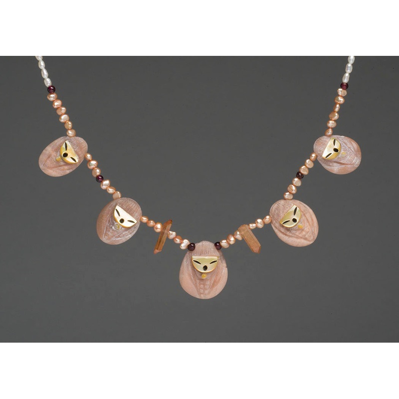 Sunstone Corn Maiden Pendant Necklace