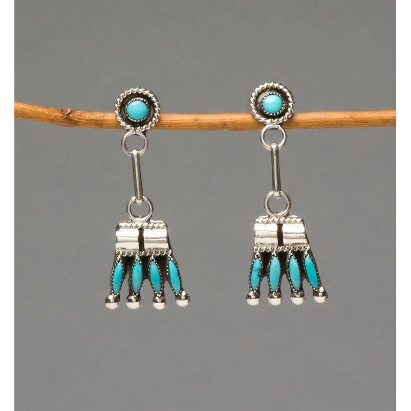 Sweet Turquoise Needle Point Earrings