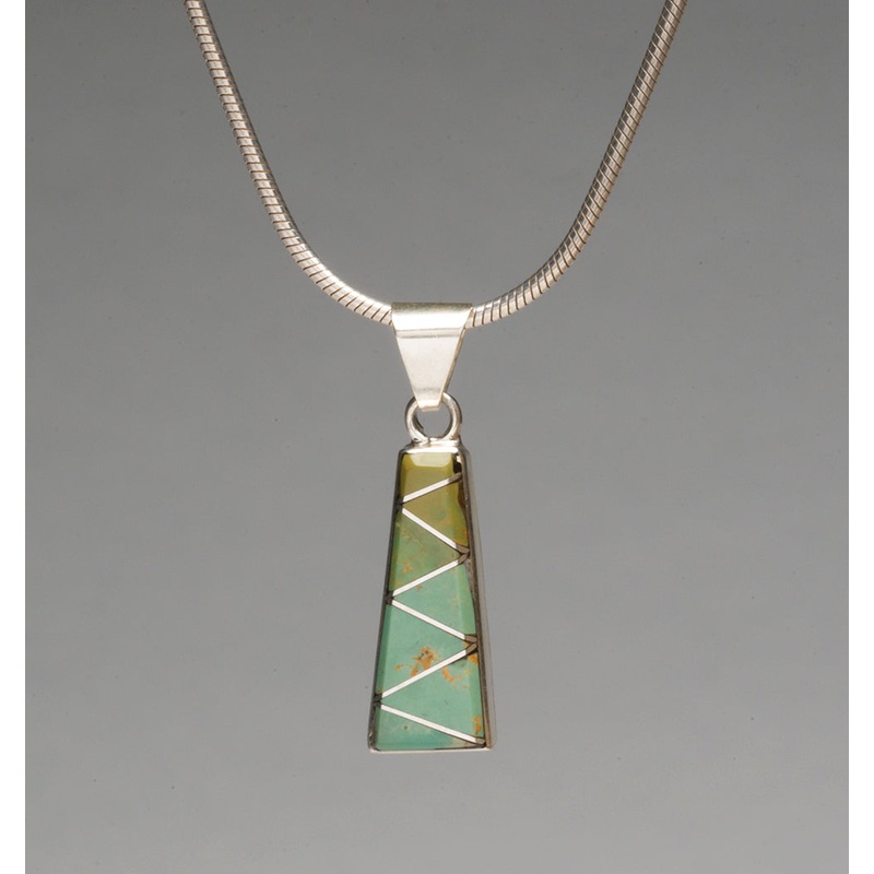 Verdent Zigzag Turquoise Pendant