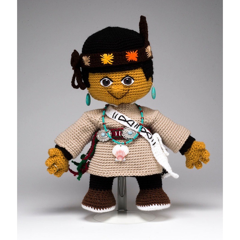 Zuni Man Crocheted Doll