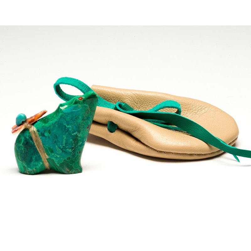 Charming Bear With Pouch|Bear|Chrysocolla & Malachite