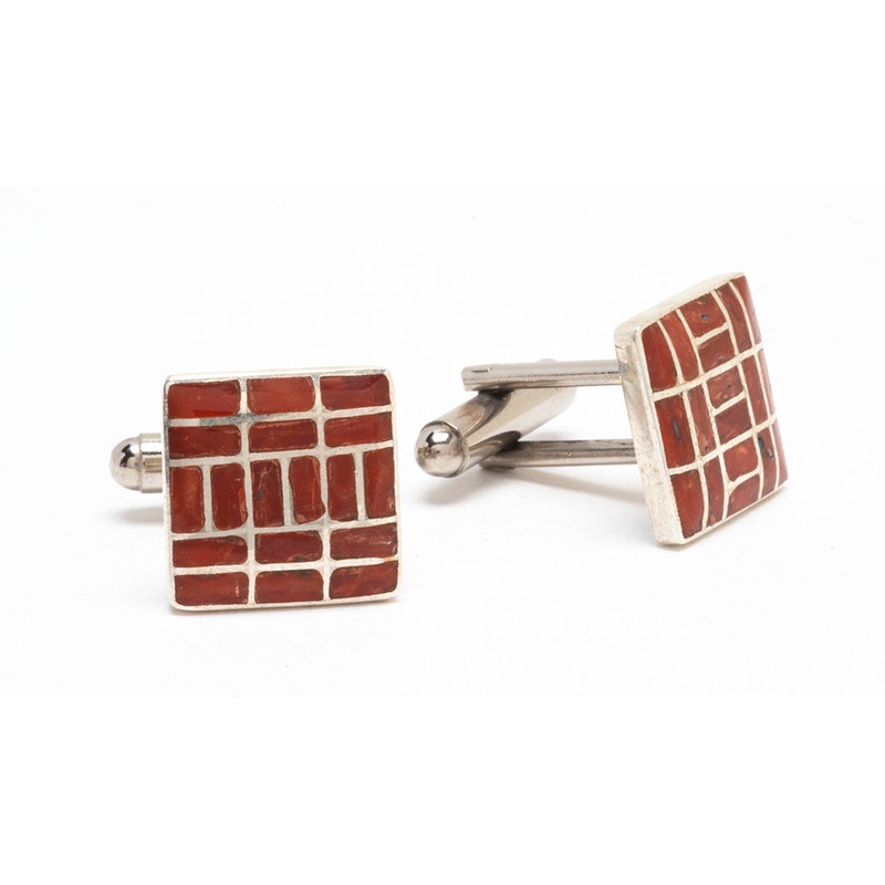 Contemporary Coral Cuff Links