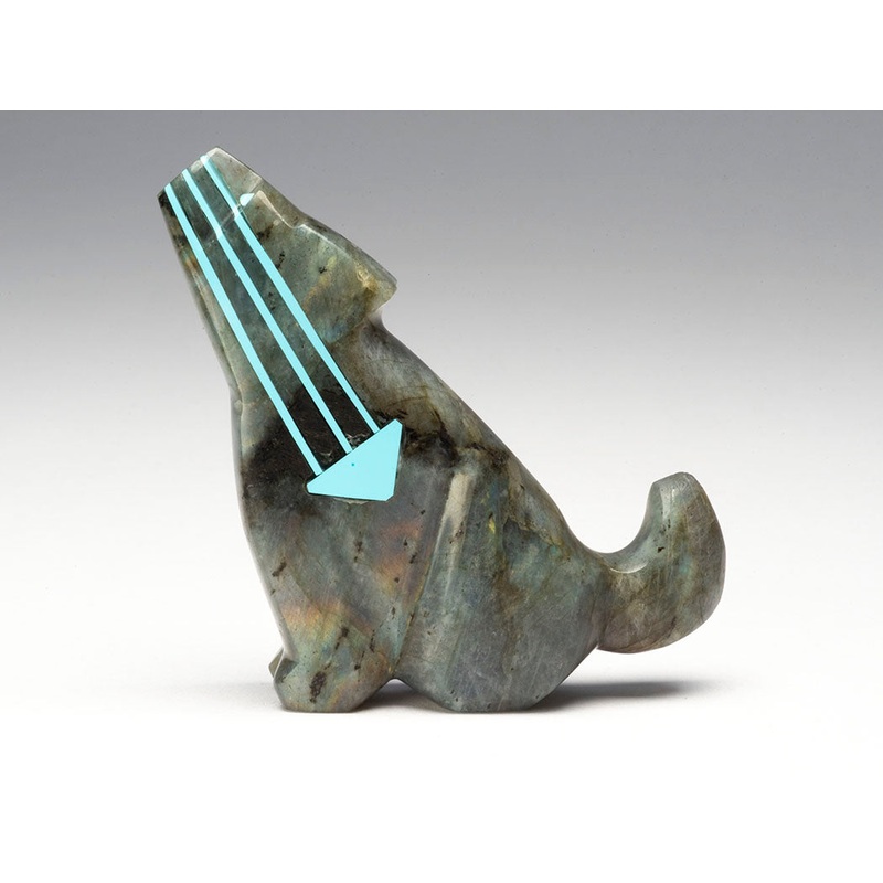 Howling Healer Coyote|Coyote|Labradorite