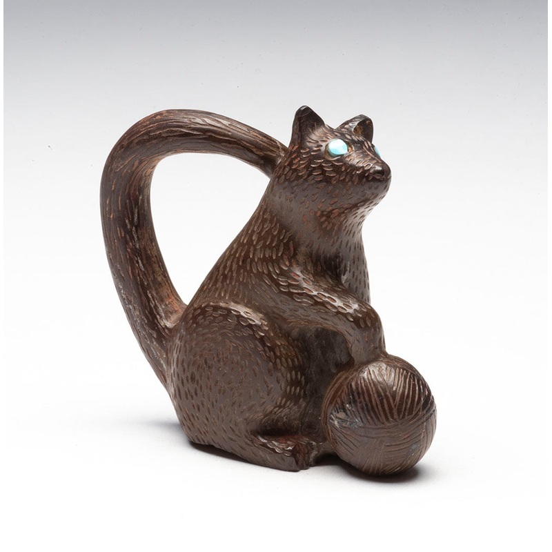 Kitty Cat With Yarn|Kitty Cat|Found Hematite