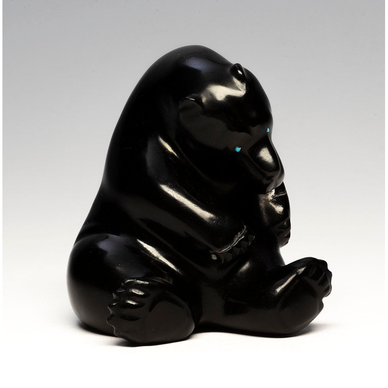 Rainbow Obsidian Sitting Bear|Bear|Rainbow Obsidian