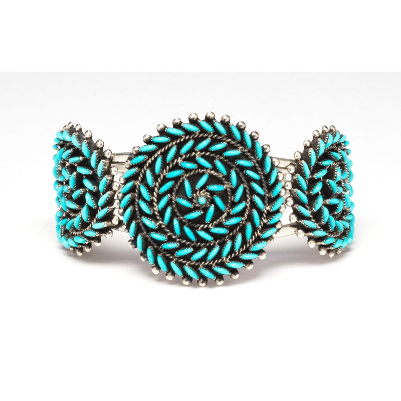 Spectacular Petit Point Cuff Bracelet