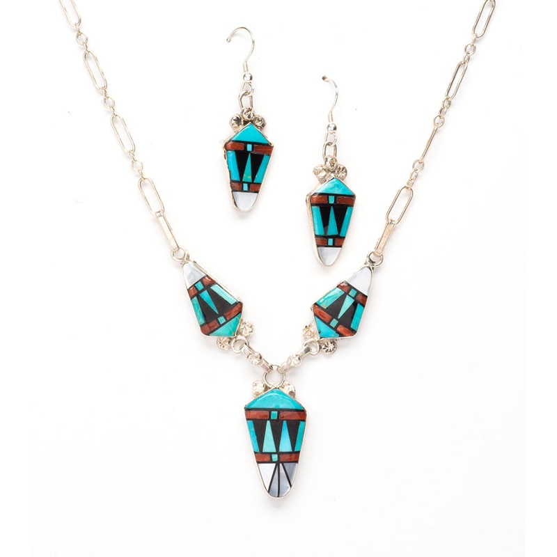 Stone To Stone Necklace & Earrings Set