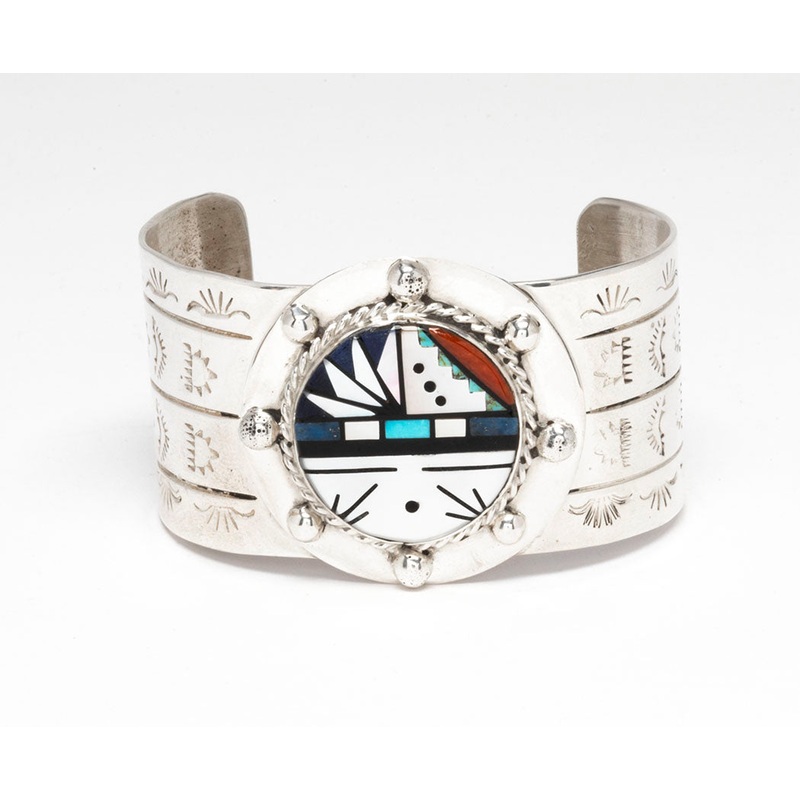 Stone To Stone Sunface Cuff Bracelet