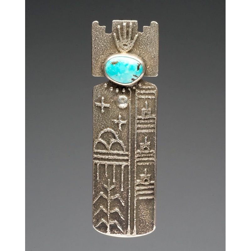 Tufa Cast Rain & Corn Spirit Pin/Pendant