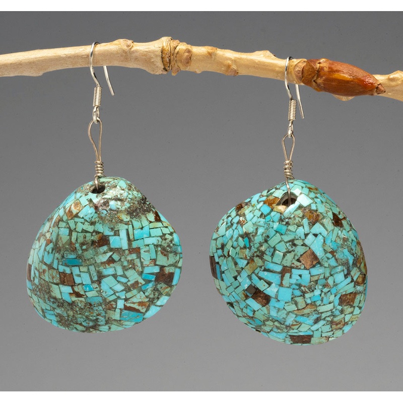 Turquoise Heaven Mosaic Dangle Earrings