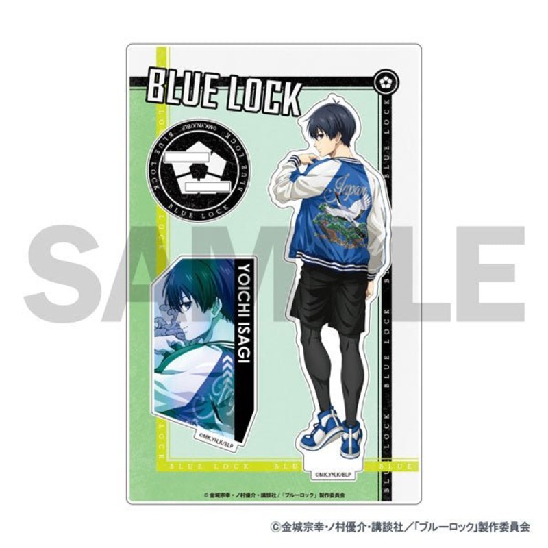 [Blue Lock] Sukajan Jacket New Illustration Acrylic Stand – Yoichi Isagi